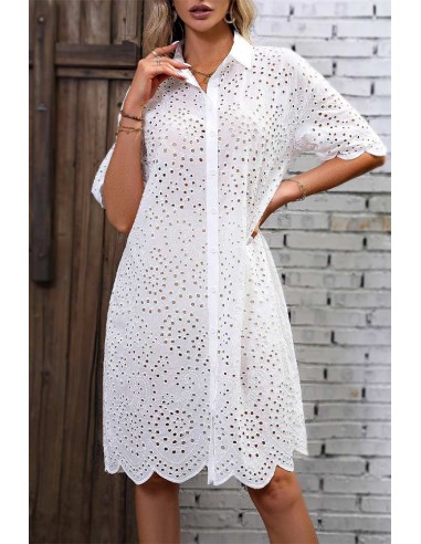 Robe Chemise Broderie Anglaise Dans la société mordern