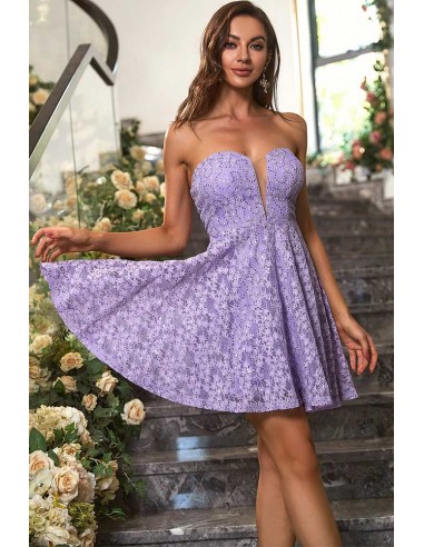 Robe Dentelle Mauve du meilleur 