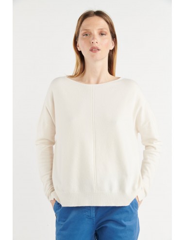 PULL COL ROND BABETTE NATUREL de votre