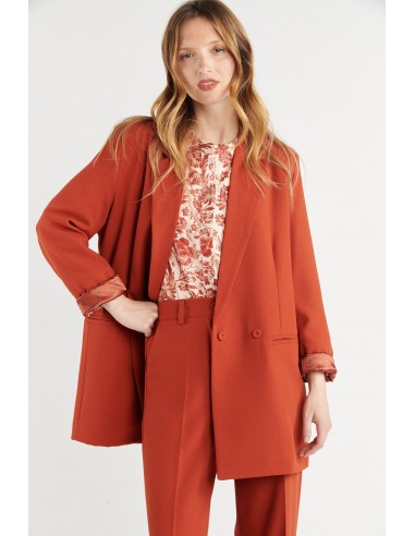 BLAZER OVERSIZE ANGELINA ORANGE BRULÉ soldes