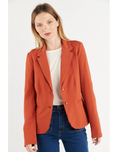 BLAZER MOLLETON ADELIA ORANGE BRULÉ Toutes les collections ici