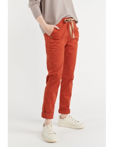 CHINO JOGGING VINCENT ORANGE BRULÉ plus qu'un jeu 