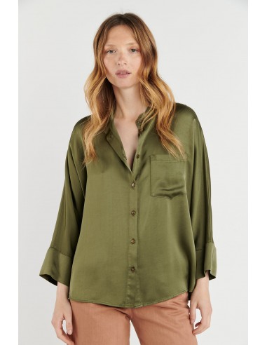 CHEMISE OVERSIZE BECCA KAKI une grave pollution 