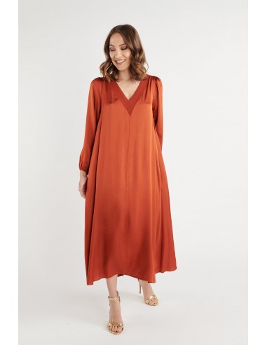 ROBE LONGUE BRUNY ORANGE BRULÉ Venez découvrir notre 