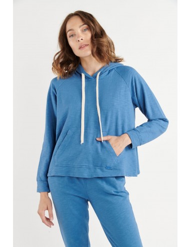 SWEAT COTON ORGANIQUE JULES BLEU ACIER en stock