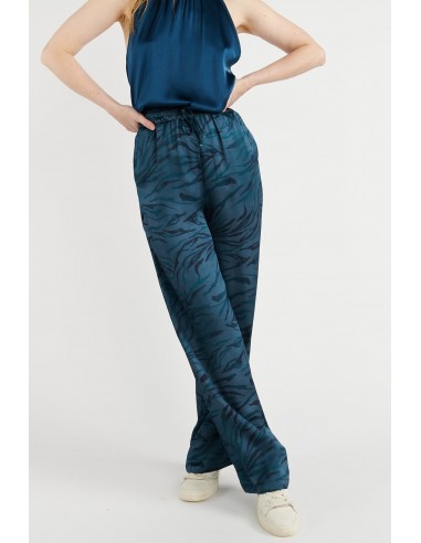 PANTALON BRIGIDA IMPRIMÉ WAVE DENIM vente chaude votre 