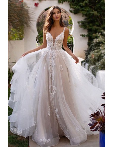 Robe de Mariée Tulle et Dentelle outlet