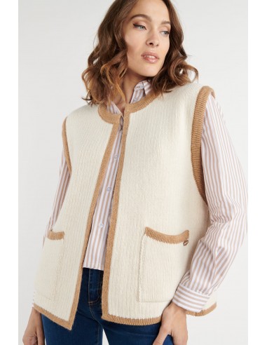 GILET SANS MANCHES BERNARDIN NATUREL JUSQU'A -70%! 