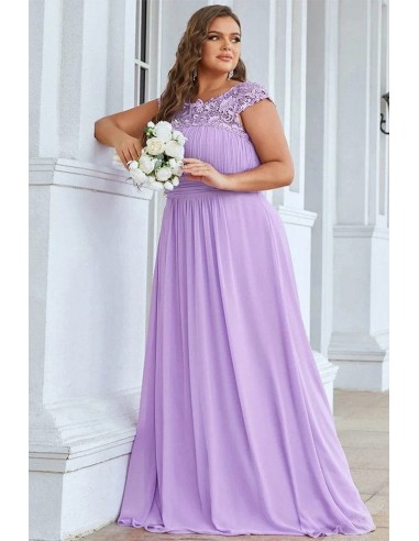 Robe de Soirée Longue en Dentelle Grande Taille 50-70% off 