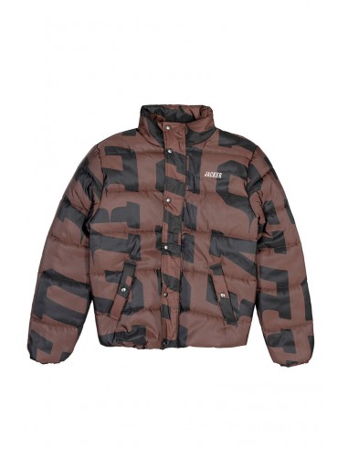 JACKER TEAM PUFFER JACKET Brown en linge