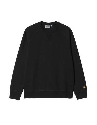 CARHARTT WIP CHASE SWEAT Black / Gold rembourrage situé sous