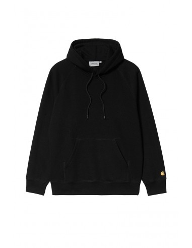 CARHARTT WIP CHASE HOODED SWEAT Black / Gold en stock