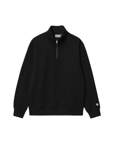 CARHARTT WIP CHASE NECK ZIP SWEAT Black / Gold 2024