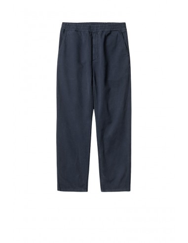 CARHARTT WIP FLINT PANT Air Force Blue Garment Dyed brillant des détails fins