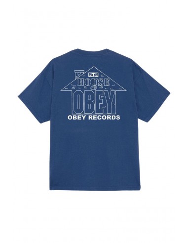 OBEY HOUSE OF OBEY RECORDS T-SHIRT Limoges pas cher