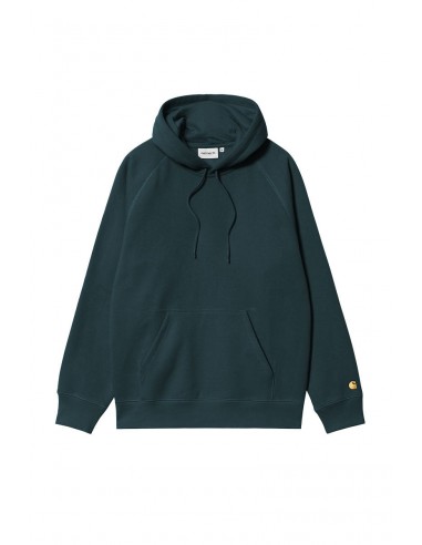 CARHARTT WIP CHASE HOODED SWEAT Duck Blue / Gold vente chaude votre 