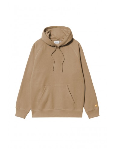 CARHARTT WIP CHASE HOODED SWEAT Peanut / Gold plus qu'un jeu 