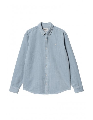 CARHARTT WIP MADISON CORD SHIRT Dusty Ice / Wax meilleur choix