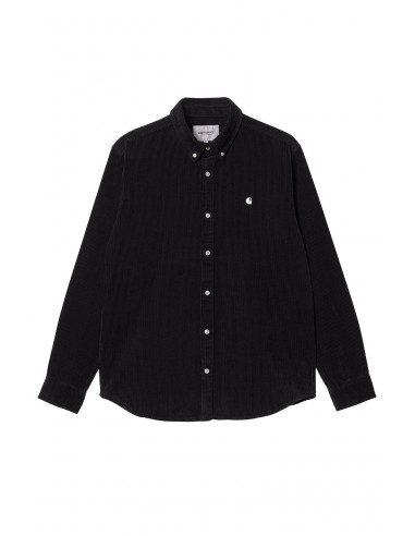 CARHARTT WIP MADISON CORD SHIRT Black / Wax du meilleur 