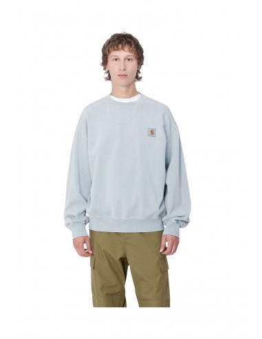 CARHARTT WIP VISTA SWEAT Dusty Ice est présent 