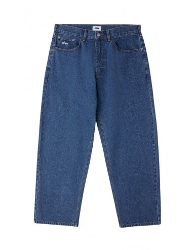 OBEY BIGWIG BAGGY DENIM Stone Wash Indigo en stock