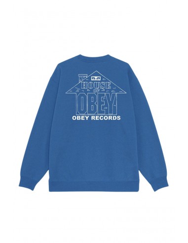 OBEY HOUSE OF OBEY RECORDS CREWNECK Limoges le des métaux précieux