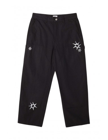 OBEY BIG TIMER PRINTED CARPENTER PANT Black Véritable concentré