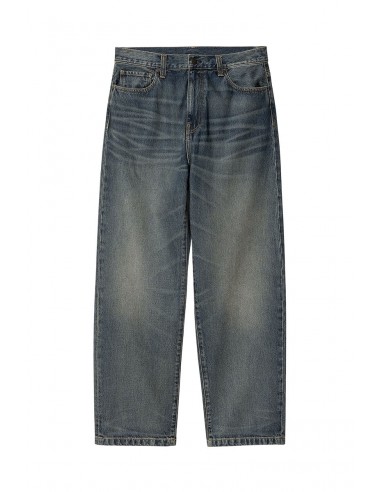 CARHARTT WIP LANDON PANT Blue Worn Used Washed pas cher 